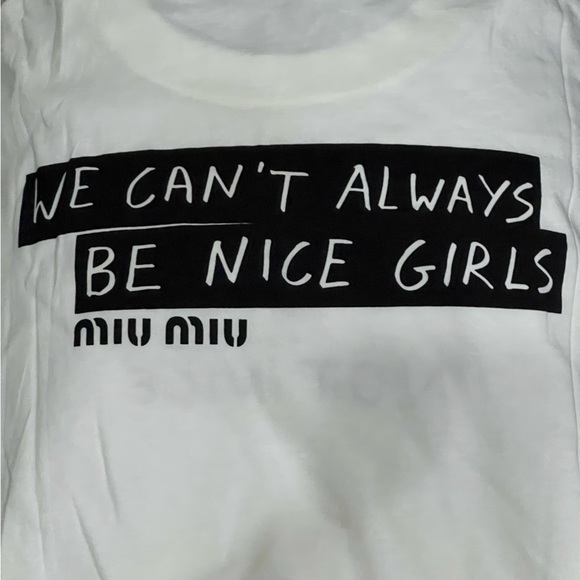 Miu Miu ‘Not Nice’ T-shirt - Picture 4 of 7